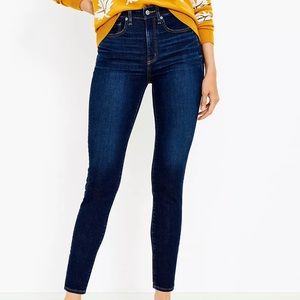 LOFT Dark Wash Skinny Jeans